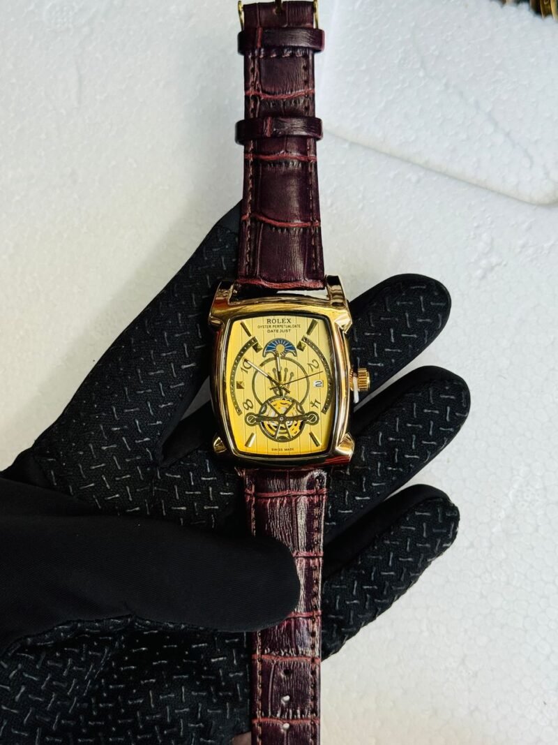 Montre Rolex en cuir , pour femme ou Homme – Image 2